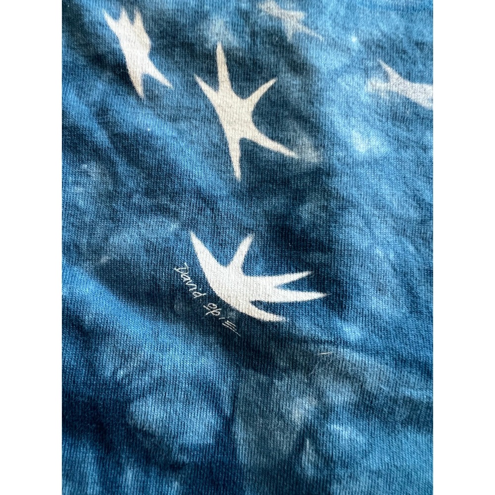 Vintage Liquid Blue 1996 Further Festival Blue Tie Dye T Shirt Size XL - Picture 4 of 12